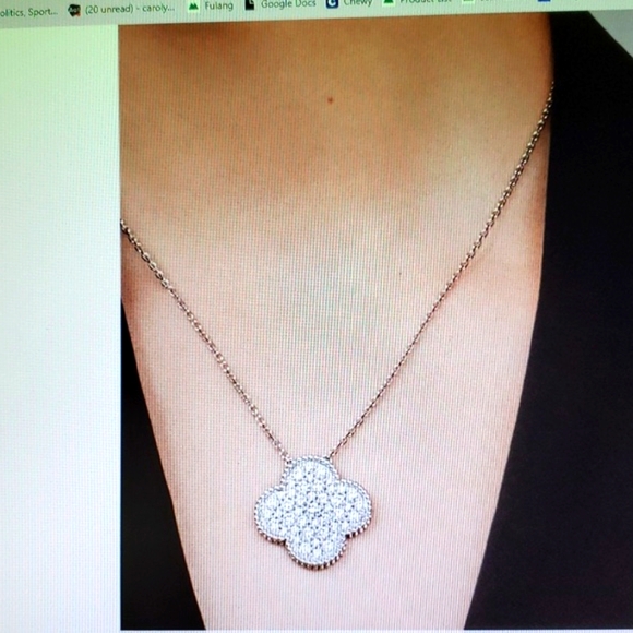 "" Diamond Alahambra Style Necklace necklace - Picture 6 of 6